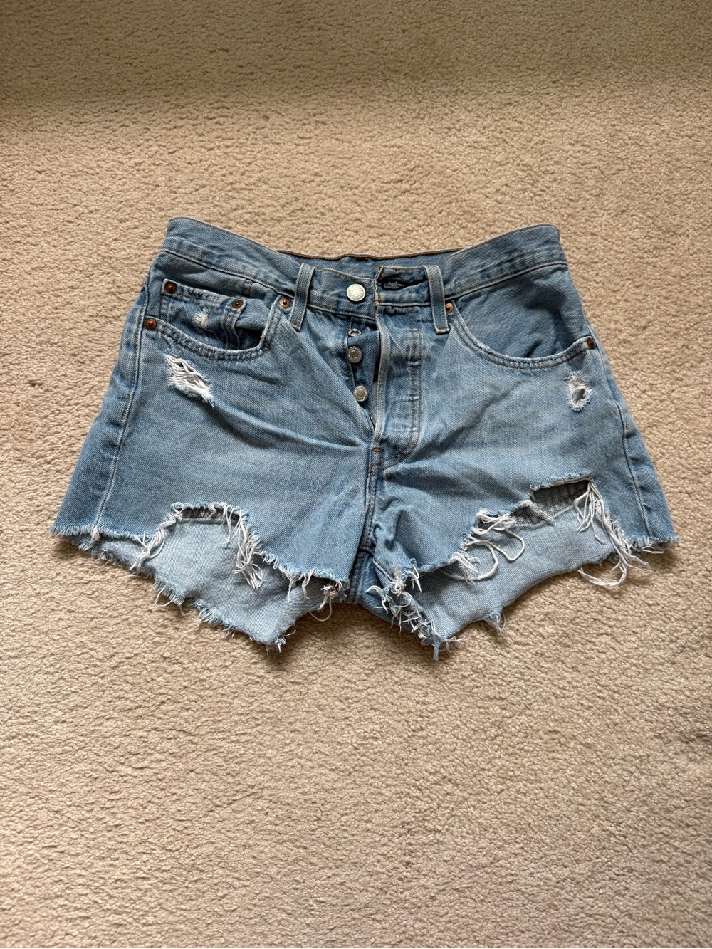 Levi’s 501 Ripped Jean Shorts